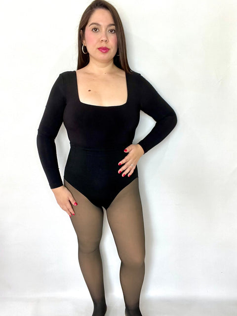 Panty Polar Efecto Piel con Faja y Varilla + Push Up + Pie