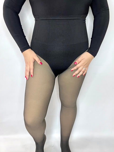 Panty Polar Efecto Piel con Faja y Varilla + Push Up + Pie