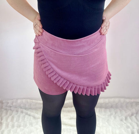 Falda Short Vuelos Rosada