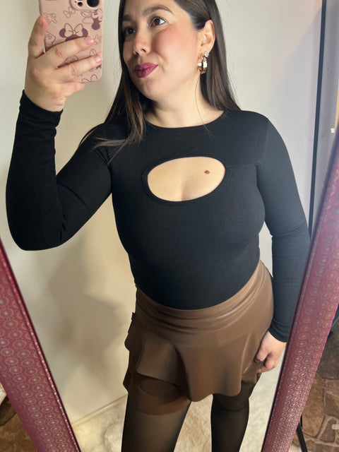 Falda Short Vuelos Café