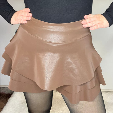 Falda Short Vuelos Café