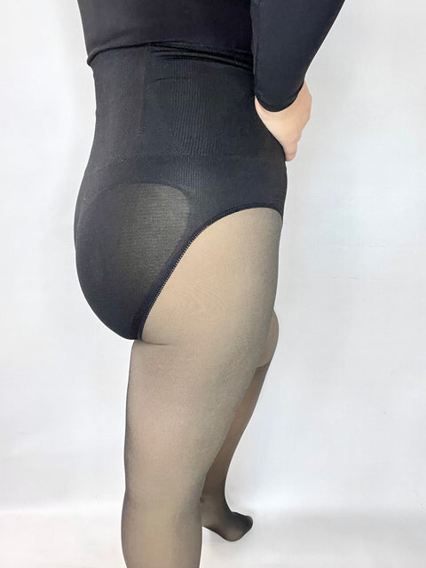 Panty Polar Efecto Piel con Faja y Varilla + Push Up + Pie