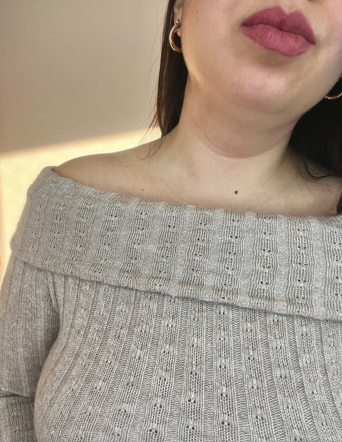 Polera Cuello Bote Nudo