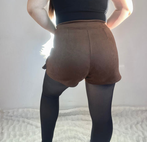 Falda Short Vuelos Café
