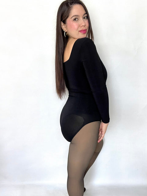 Panty Polar Efecto Piel con Faja y Varilla + Push Up + Pie