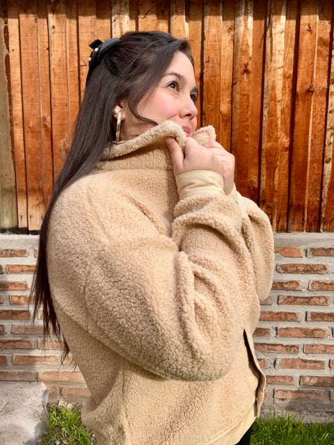 Chaqueta Corderito Beige