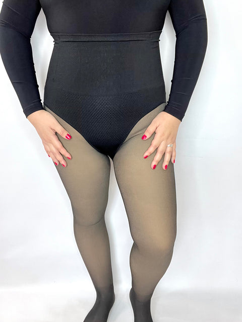Panty Polar Efecto Piel con Faja y Varilla + Push Up + Pie