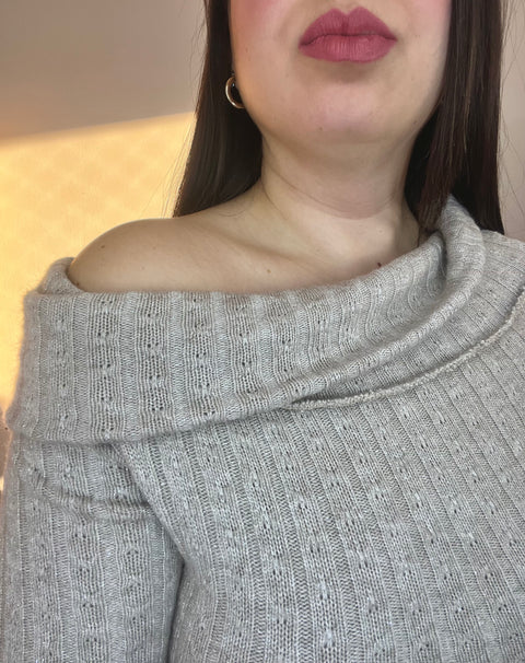Polera Cuello Bote Nudo