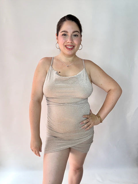 Vestido Mariposa Dorado