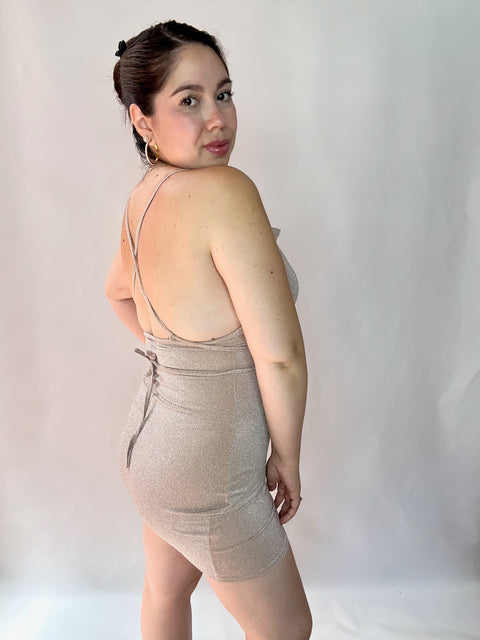 Vestido Mariposa Dorado