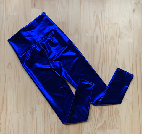 Calzas Metalizadas Azul