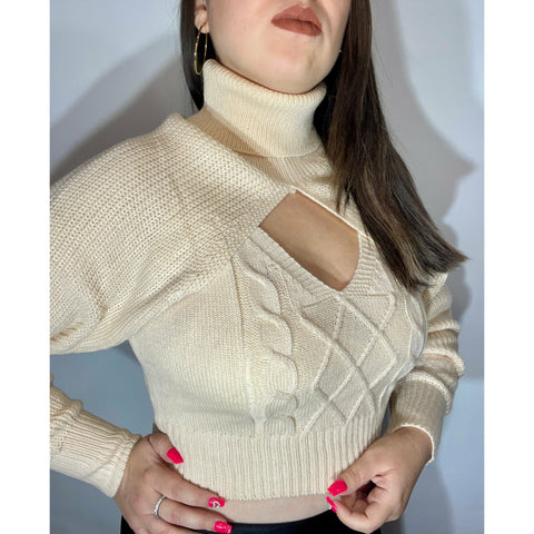 Manga Sweater + Top Blanco Invierno