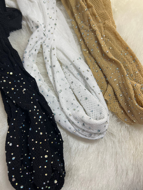 Panty Malla Shine Blanco