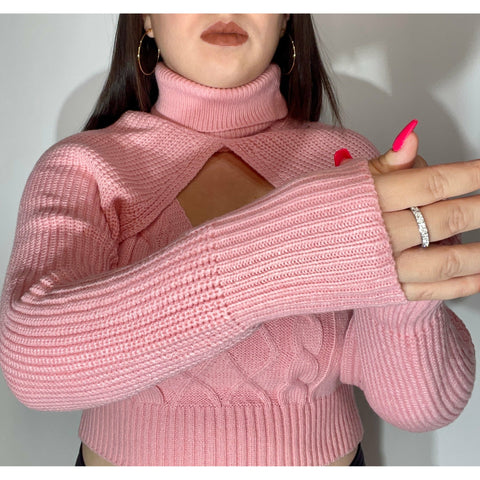 Manga Sweater + Top Rosado