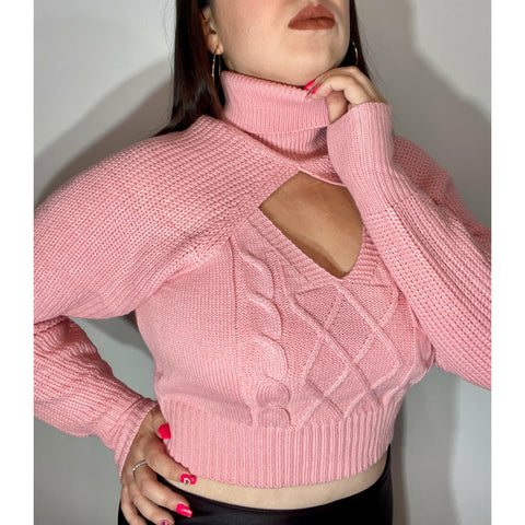 Manga Sweater + Top Rosado