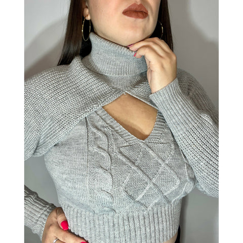 Manga Sweater + Top Gris