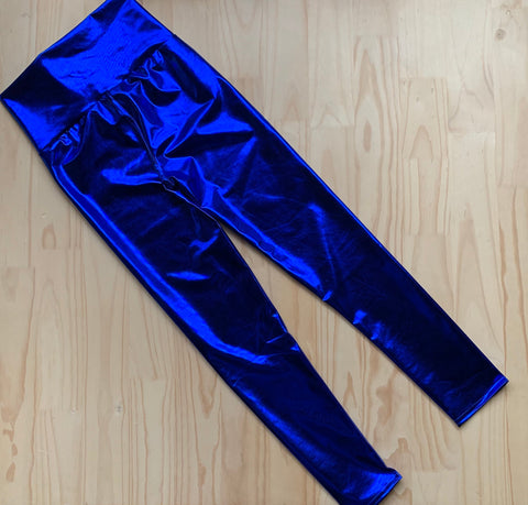 Calzas Metalizadas Azul