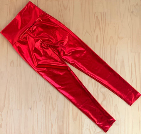 Calzas Metalizadas Rojas