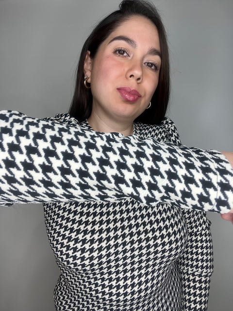 Polera Princesa Black & White