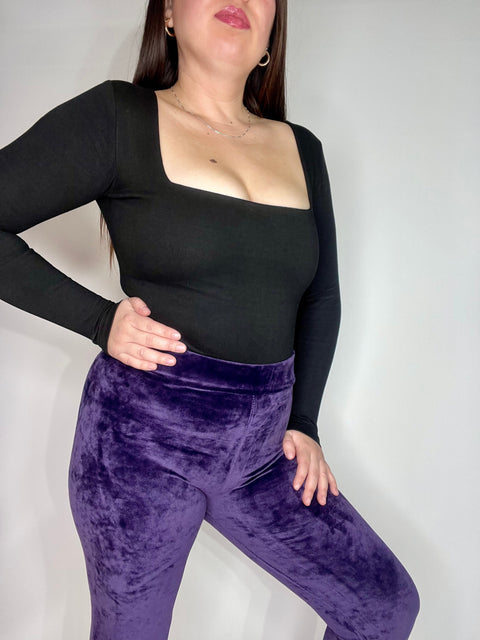 Calza Terciopelo Morado