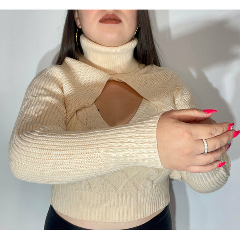 Manga Sweater + Top Blanco Invierno