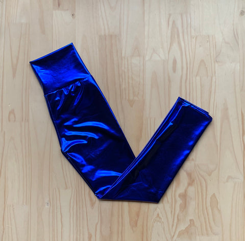 Calzas Metalizadas Azul